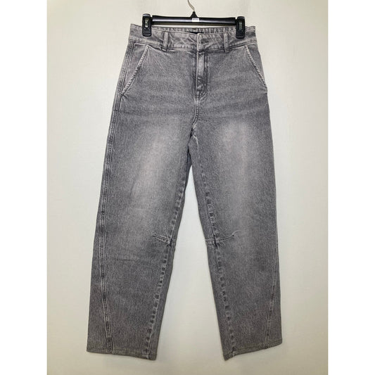 Sanctuary Twisted Seam Barrel Gray Denim Sz 27