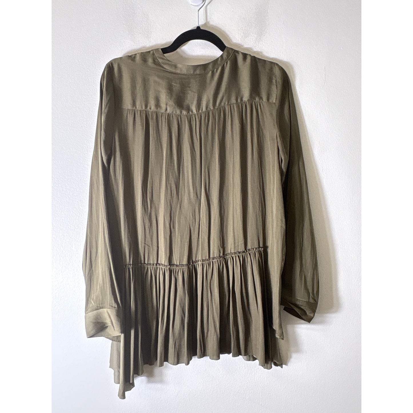 Banana Republic Olive Green Long Sleeve Dress Sz S