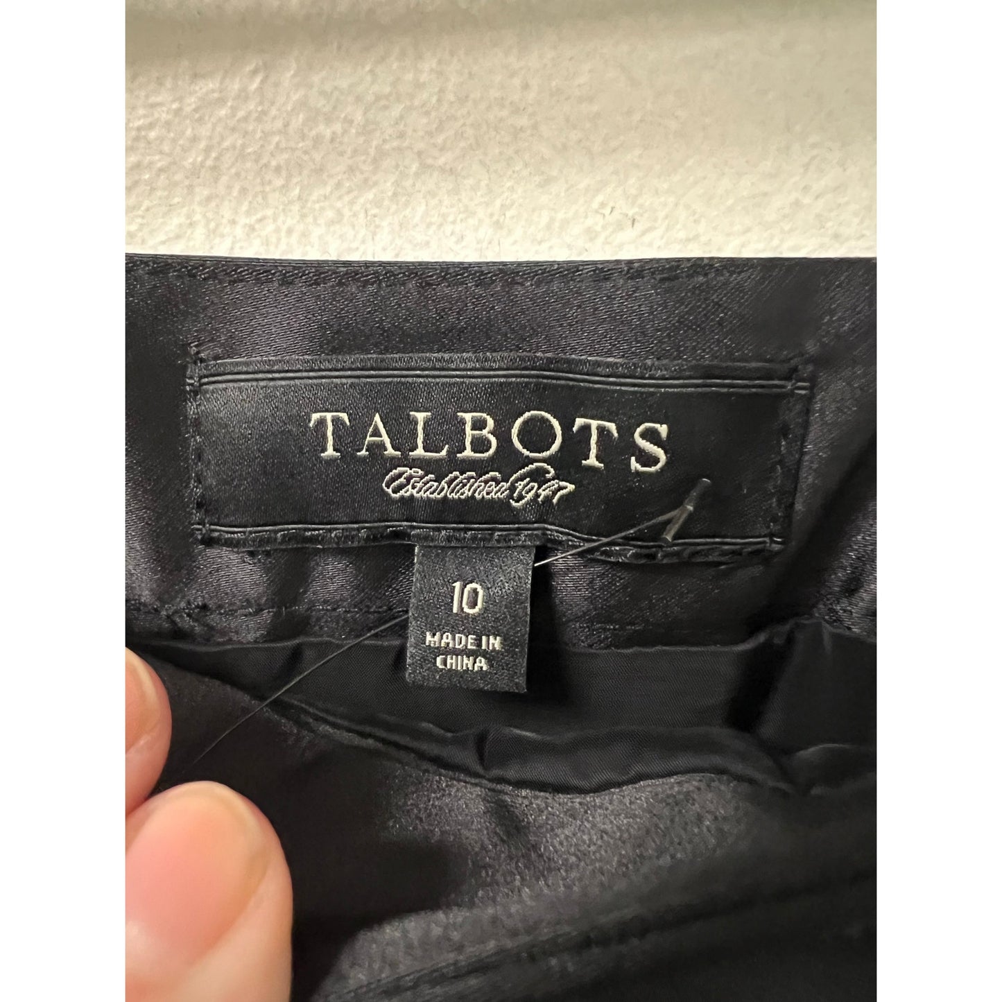 Talbots Black Midi Skirt Sz 10