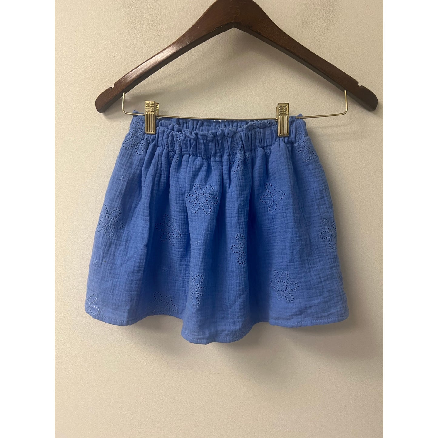 Cupcakes and Cashmere Girls Blue Shirt and Skirt Set Sz M(7/8)