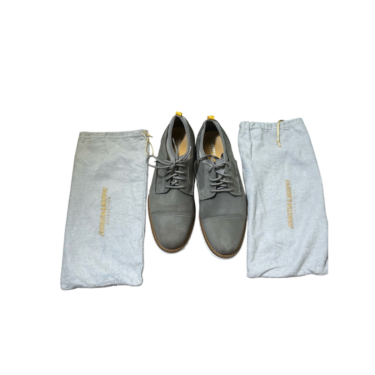 Men's J. Murphy Gray Slip On Leather Shoe Sz 9.5