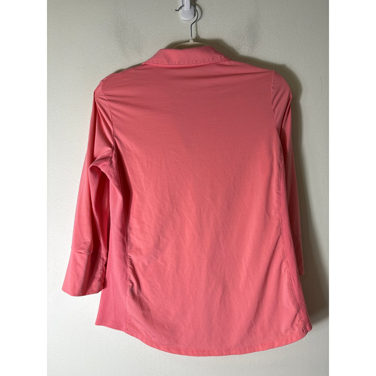 J. McLaughlin Peachy pink Long Sleeve Button Up Shirt Sz S
