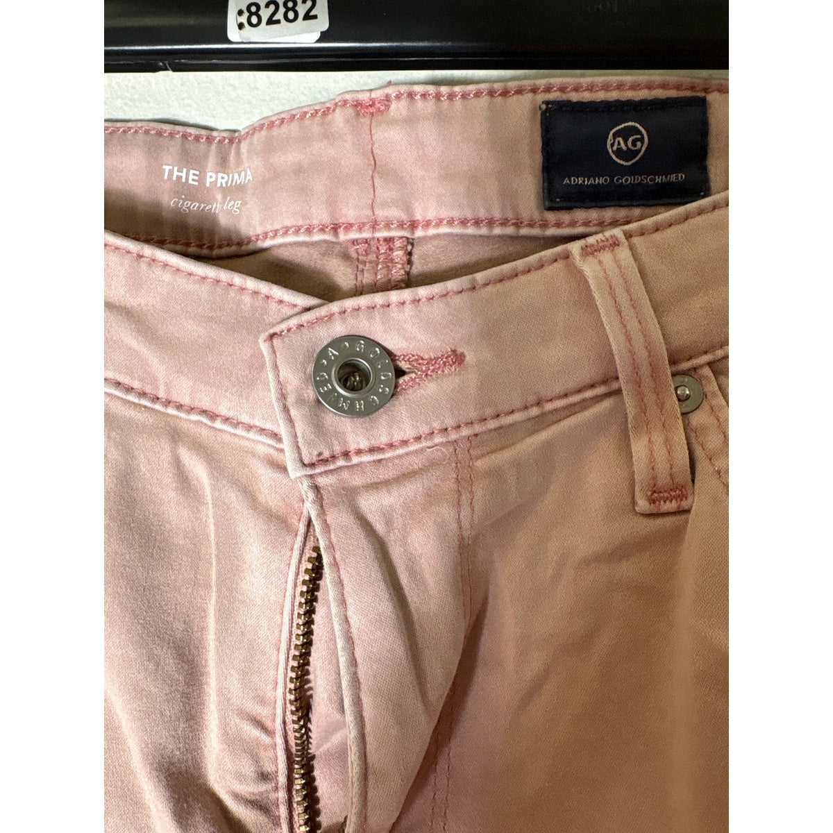 AG Pink The Prima Cigarette Leg Sz 27