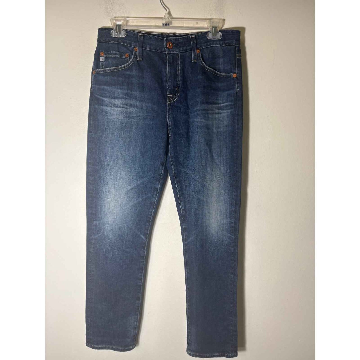 AG Dark Wash Ex-Boyfriend Slim Blue Jeans Sz 27R