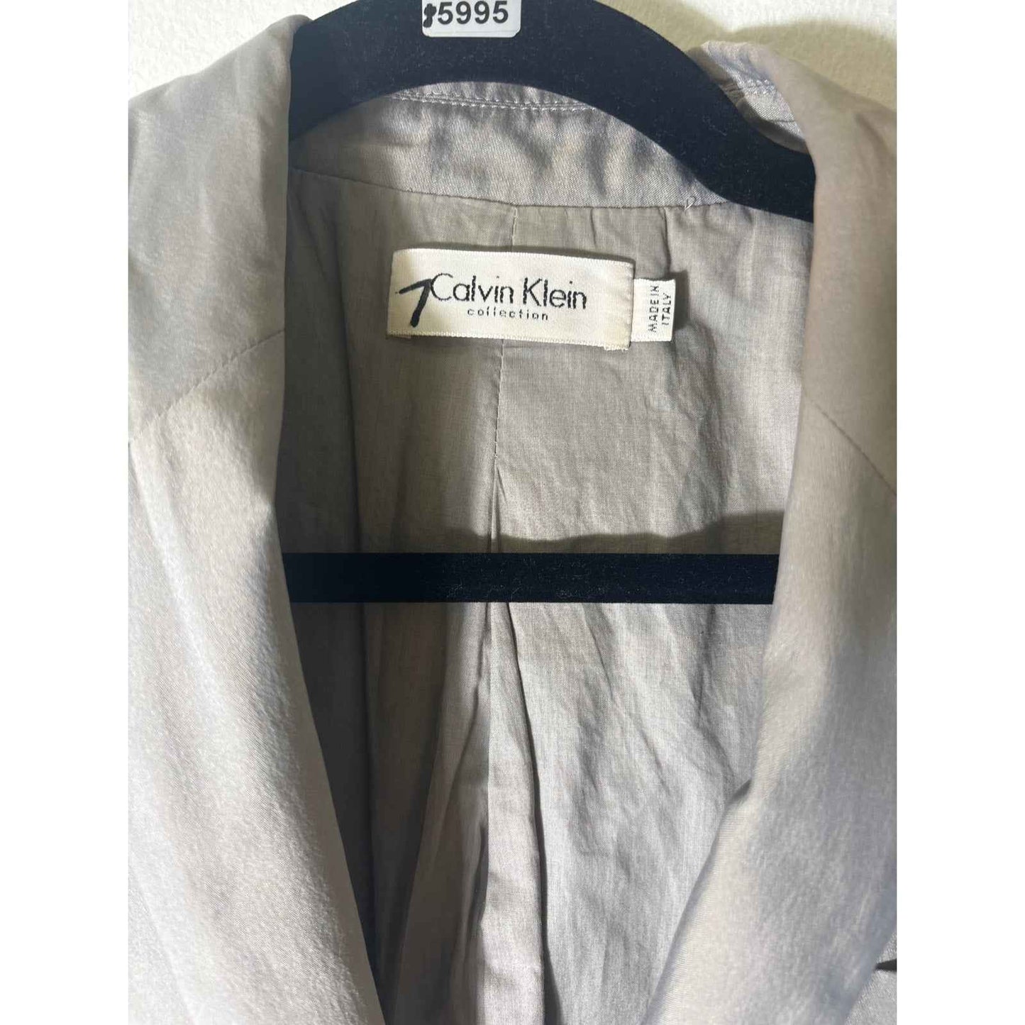 Calvin Klein Collection Gray Long Sleeve Blazer/Jacket Sz 6