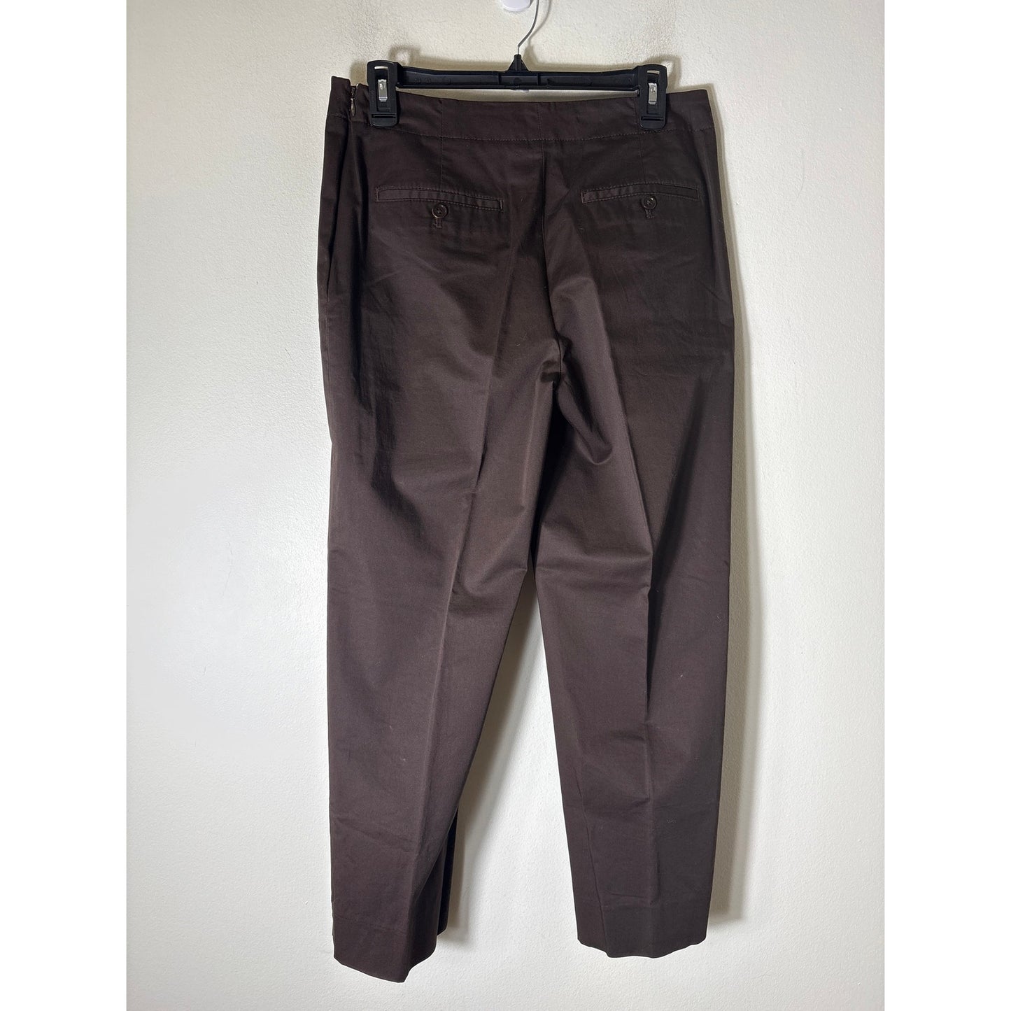 Talbots Dark Brown Straight Leg Dress Pants Sz 6