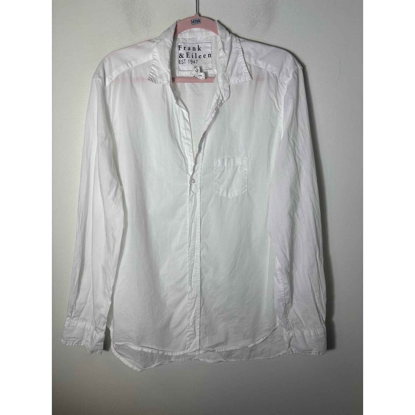 Frank & Eileen Long Sleeve Cotton Button Up Shirt Sz XL