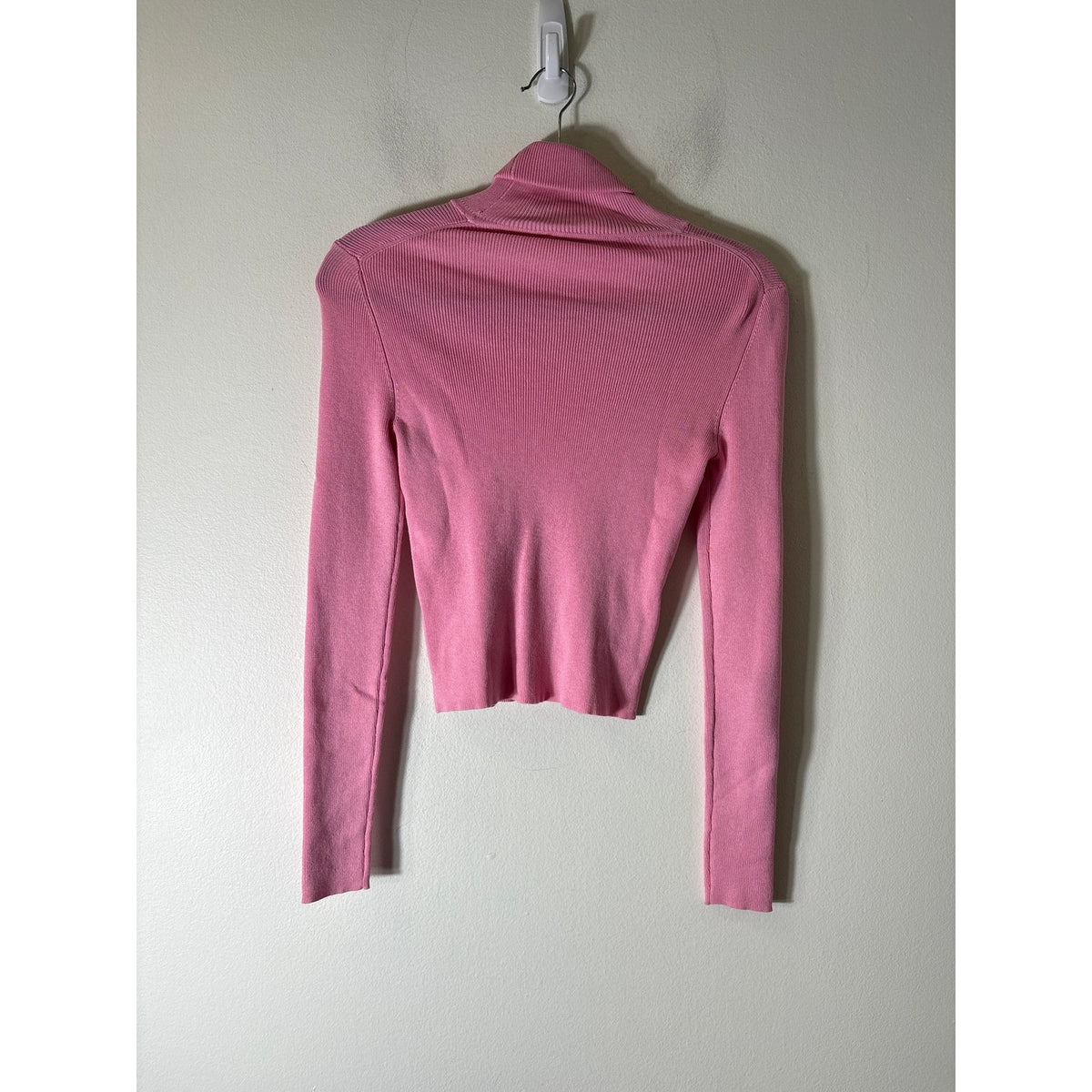 Zara Pink Ribbed Turtleneck Sz S