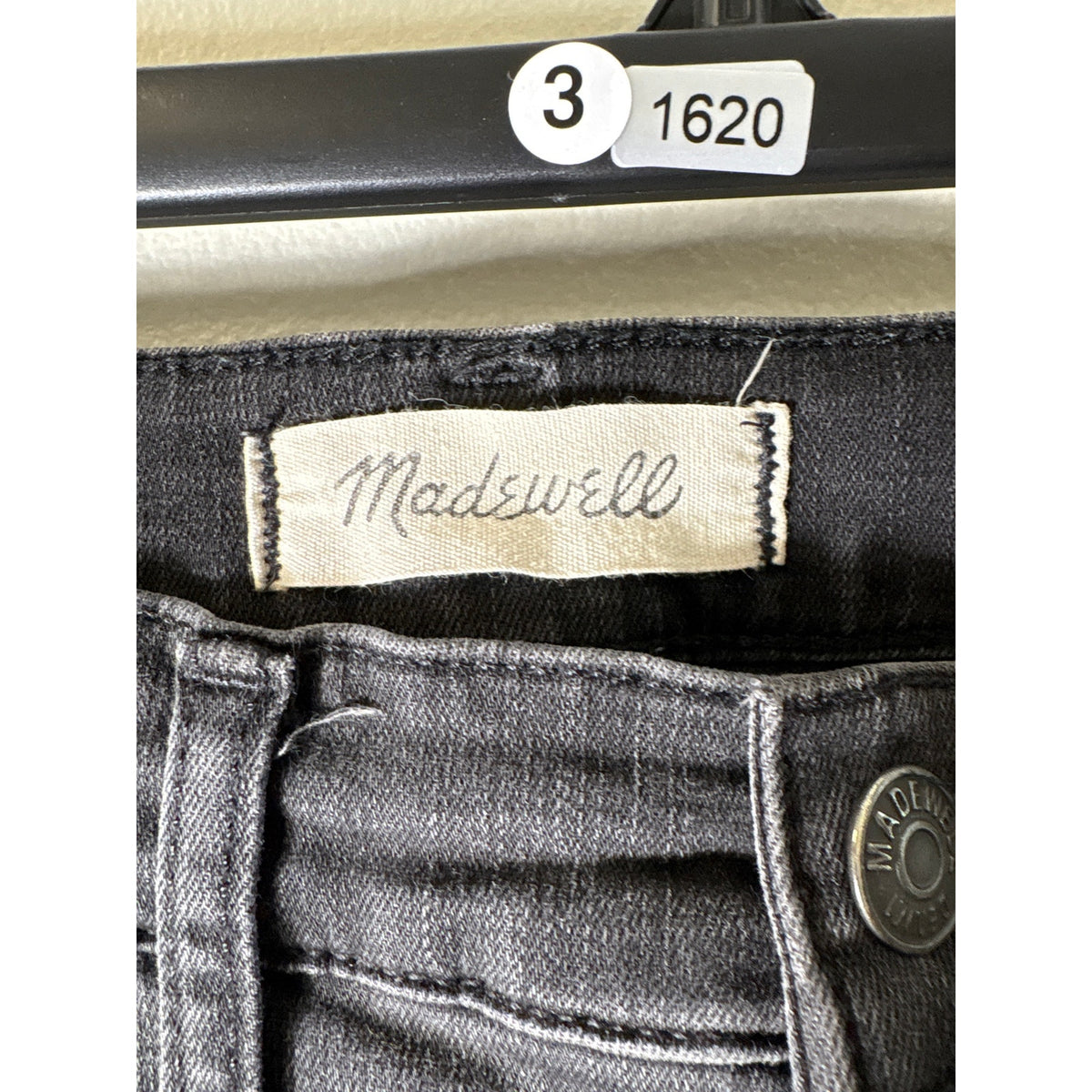 Madewell Washed Black Cali-Demi Boot Denim Sz 25