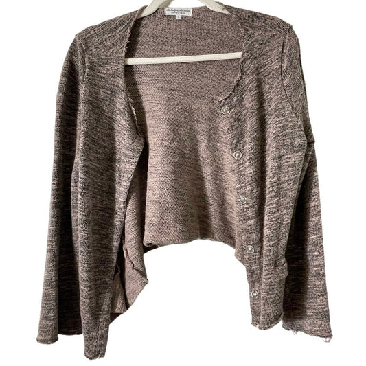 The Lady & The Sailor Front Open Brown Cardigan Sz 3