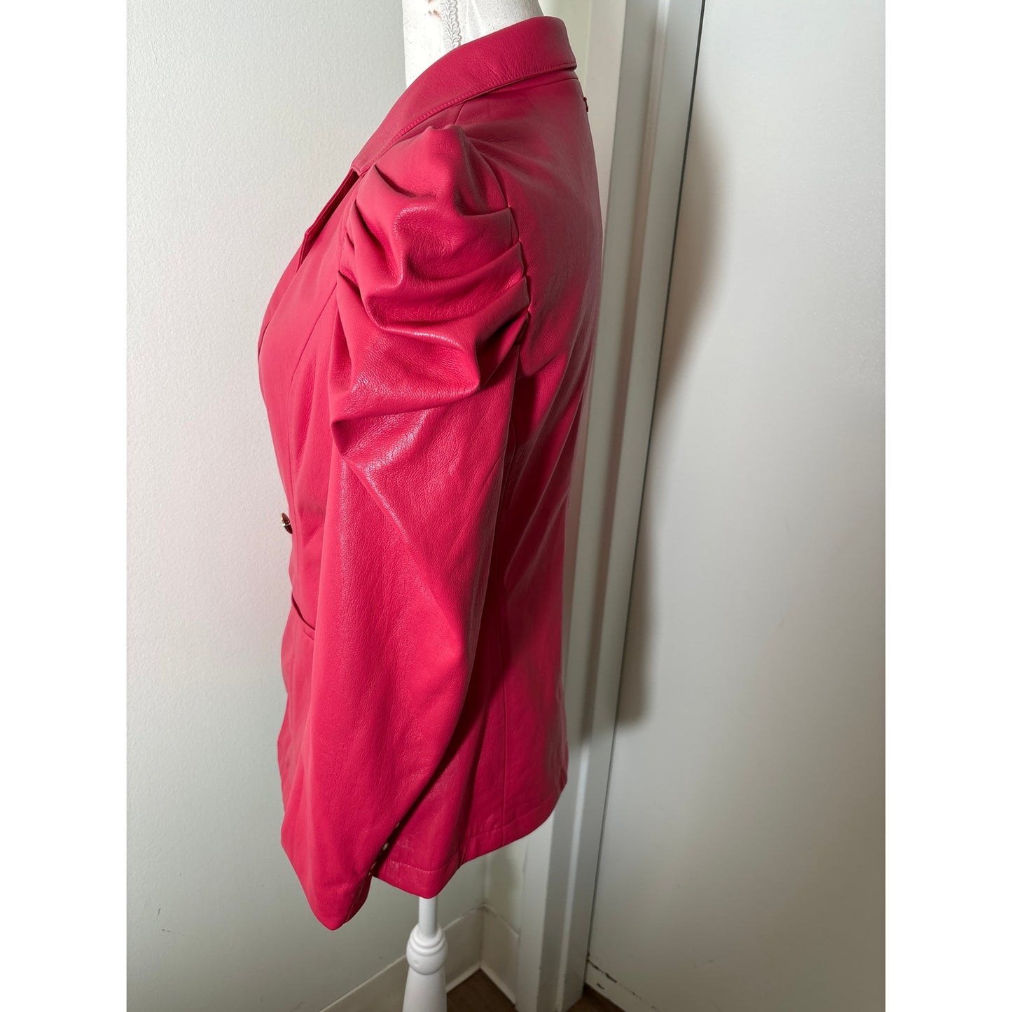 Emily McCarthy Pinkish Red Long Sleeve Fitted Blazer Sz XS