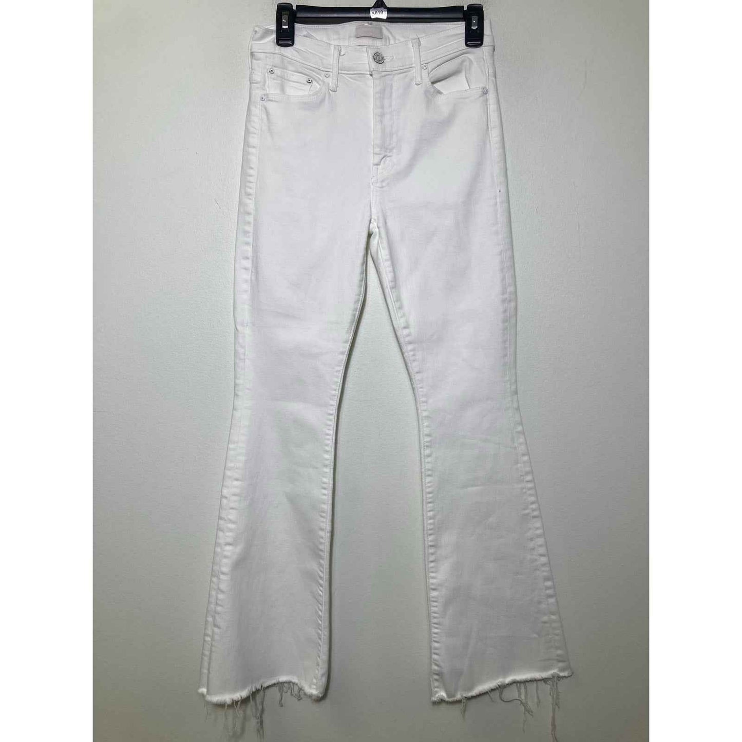 Mother White The Weekender Fray Denim Jeans Sz 28