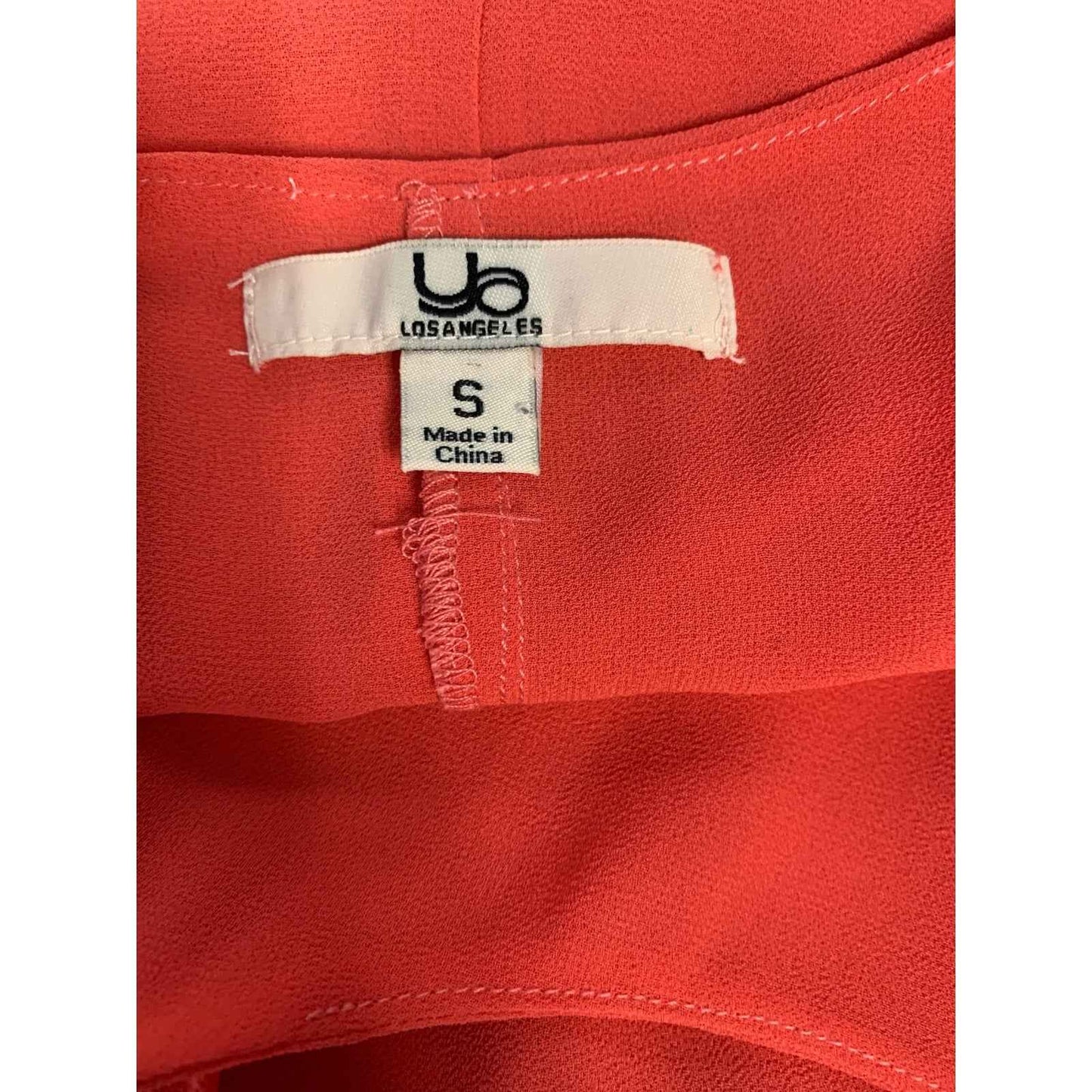 Ya Los Angeles Peach Pink Silk Blend Spaghetti Strap Dress Sz S