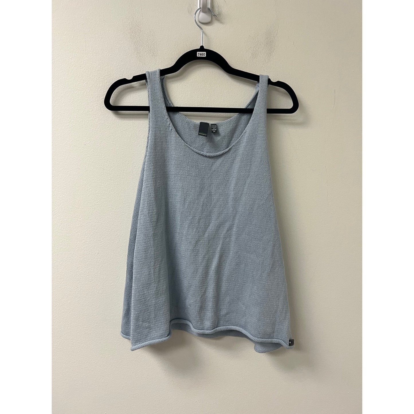 Shannon Passero Light Blue Knit Sleeveless Sweater Sz M
