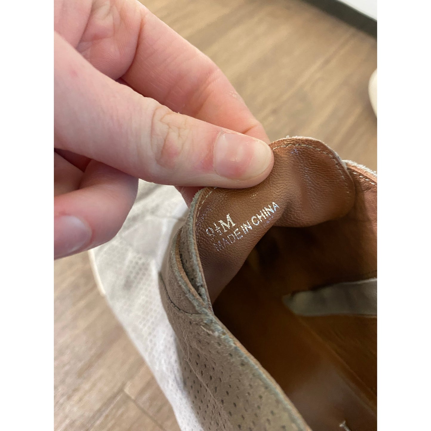 L. Paolo Gray Wedge Suede Bootie Sz 9.5