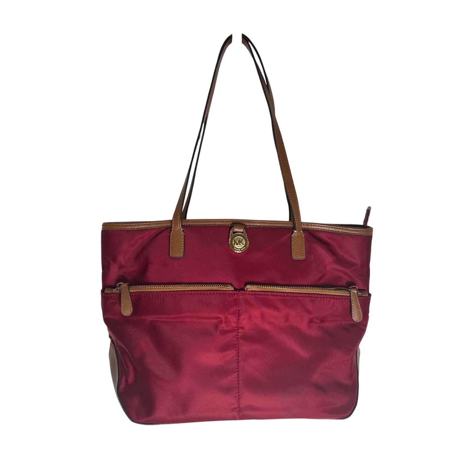 Michael Kors Red Vinyl Shoulder Bag 14"x9.5"