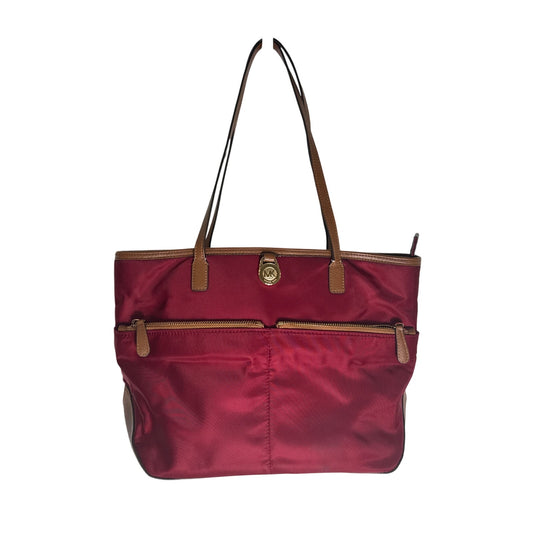 Michael Kors Red Vinyl Shoulder Bag 14"x9.5"
