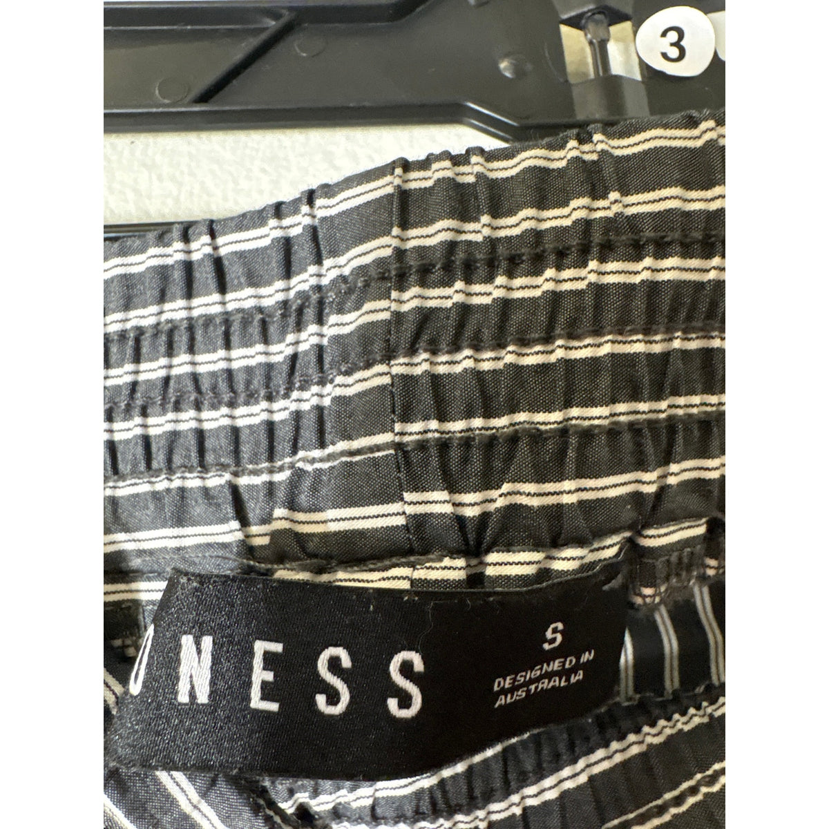 Lioness Black and White Stripe Loose Fit Pants Sz S