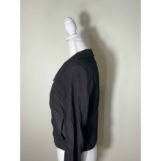 Heather Black Lambskin Moto Jacket Fits like a s/m