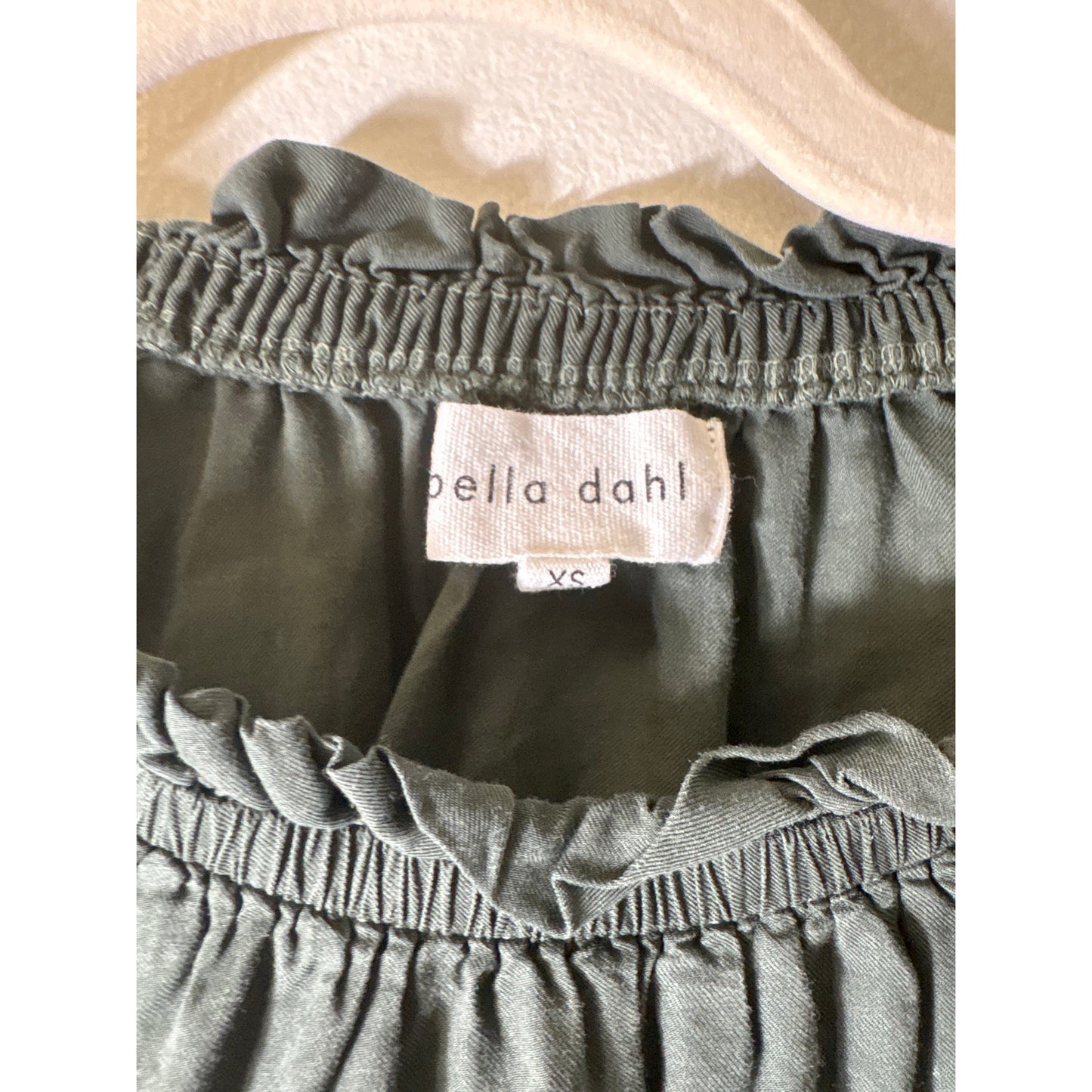 Bella Dahl Hunter Green Long Sleeve Shirt Sz XS