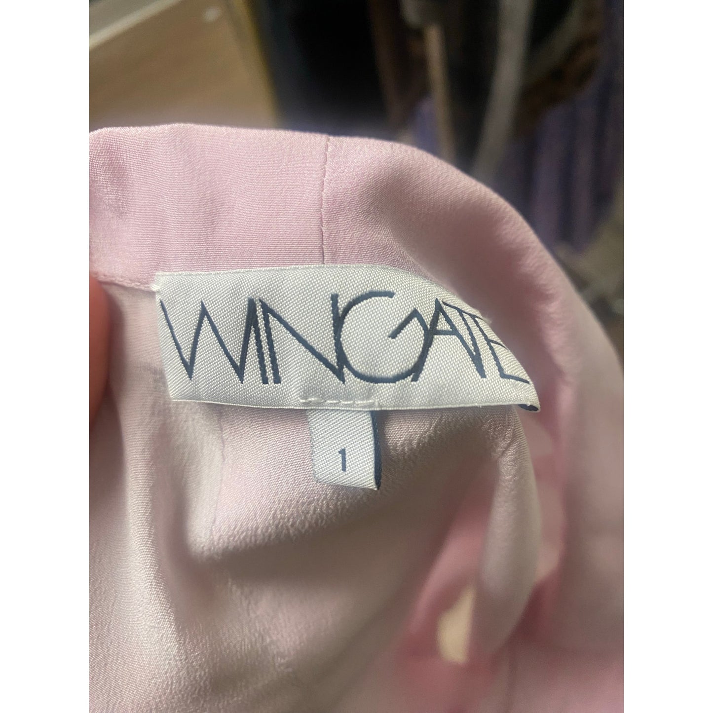 WINGATE Pink Checkered Pattern Tank Sz 1