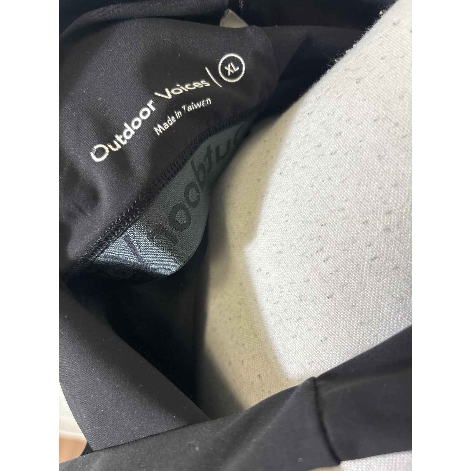 Outdoor Voices Black Athletic one shoulder Dress Sz XL