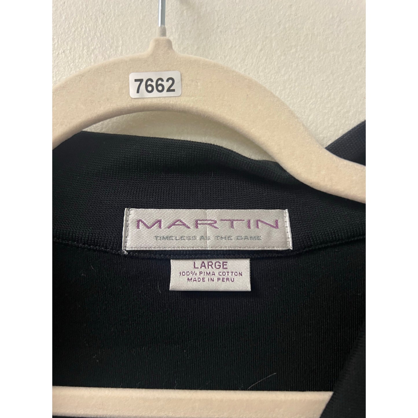 Martin Black Zippered Sweater Vest Sz L