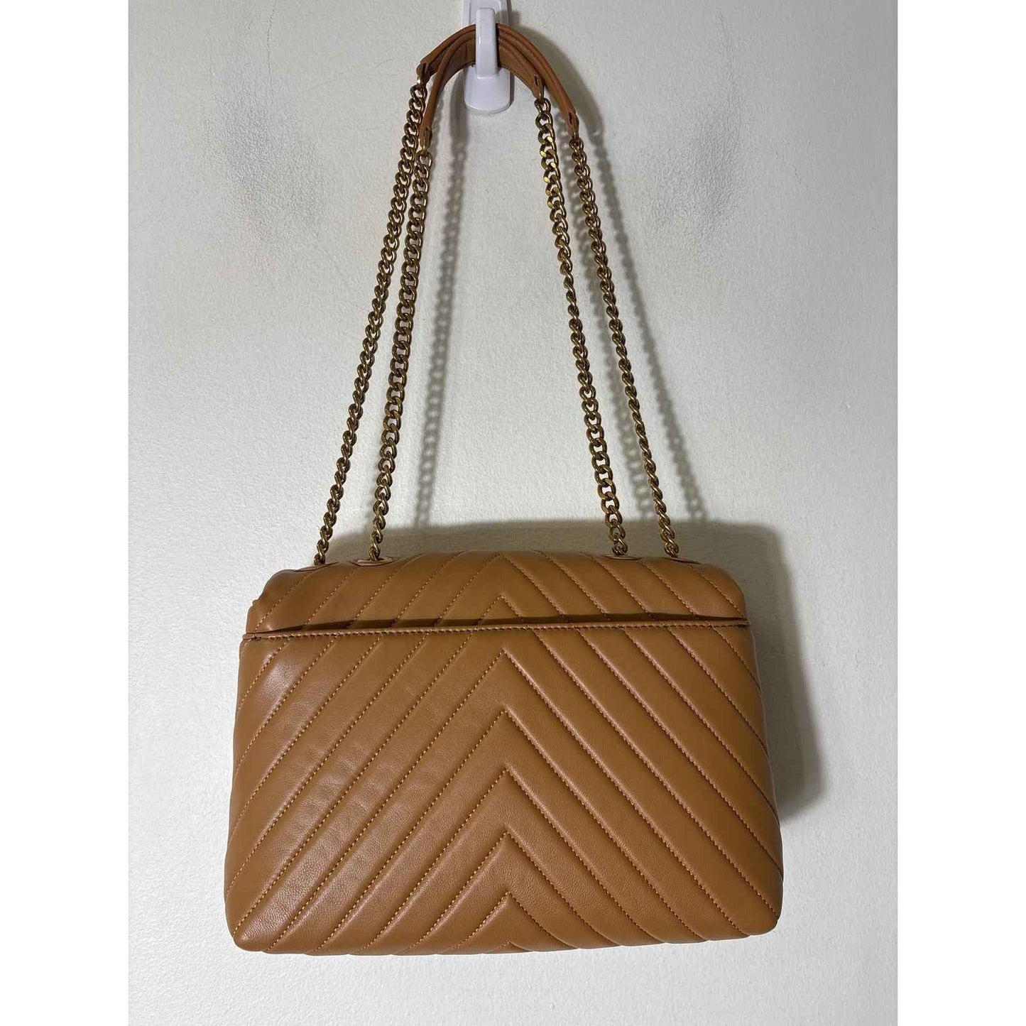 Quince Tan Quilted Leather Convertible Crossbody Bag