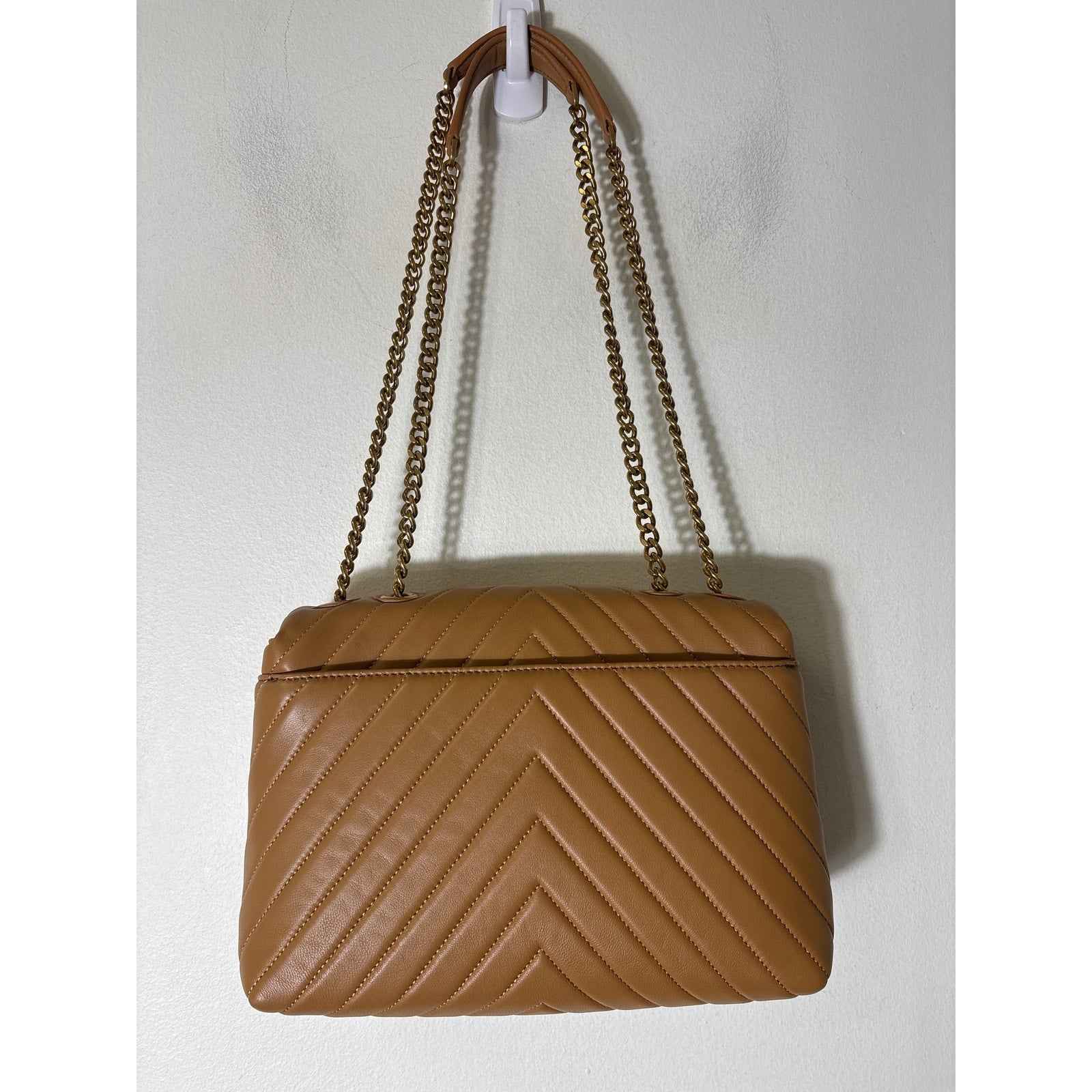 Quince Tan Quilted Leather Convertible Crossbody Bag