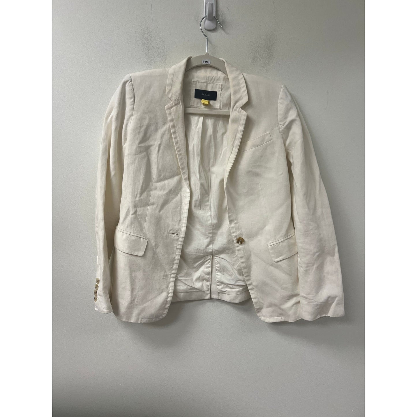 J. Crew White Blazer Sz 2
