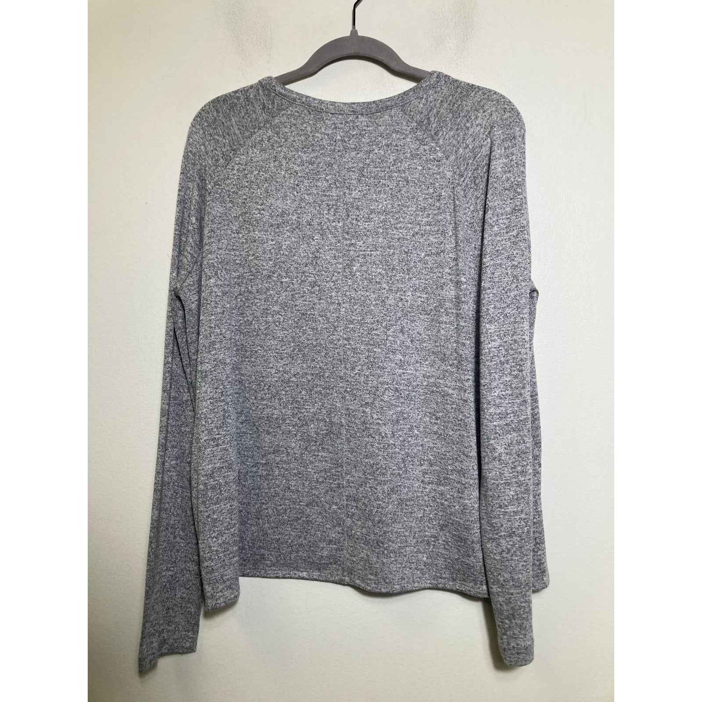 Rag & Bone Jean Heathered Gray Long Sleeve Top Sz M