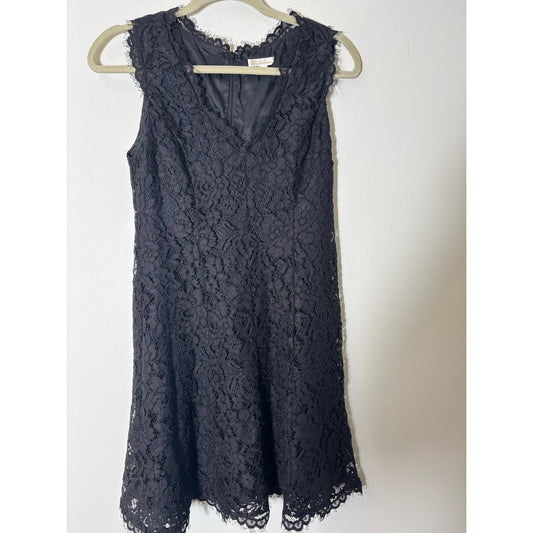 Shoshanna Black Sleeveless Knee Length Cocktail Dress Sz 4