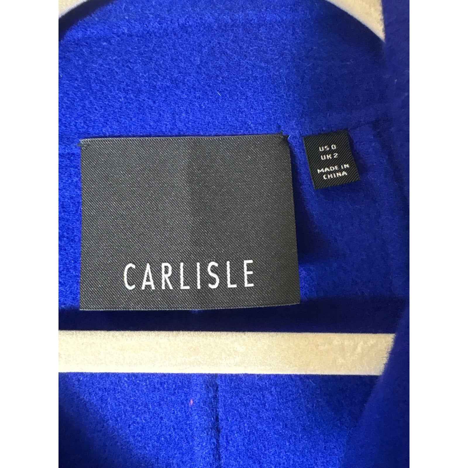 Carlisle Royal Blue Wool Jacket Sz 0
