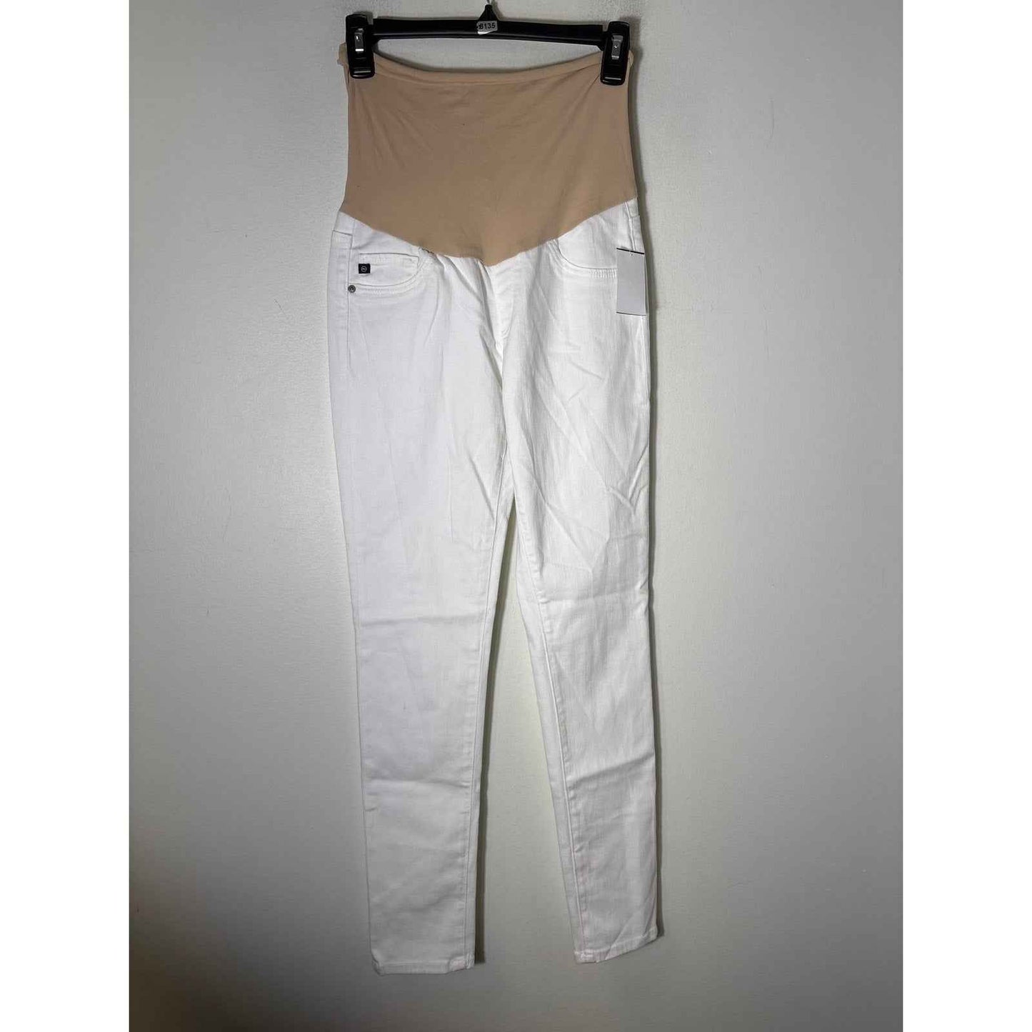 NWT AG White "The Legging Ankle" Denim Maternity Jean Sz 26