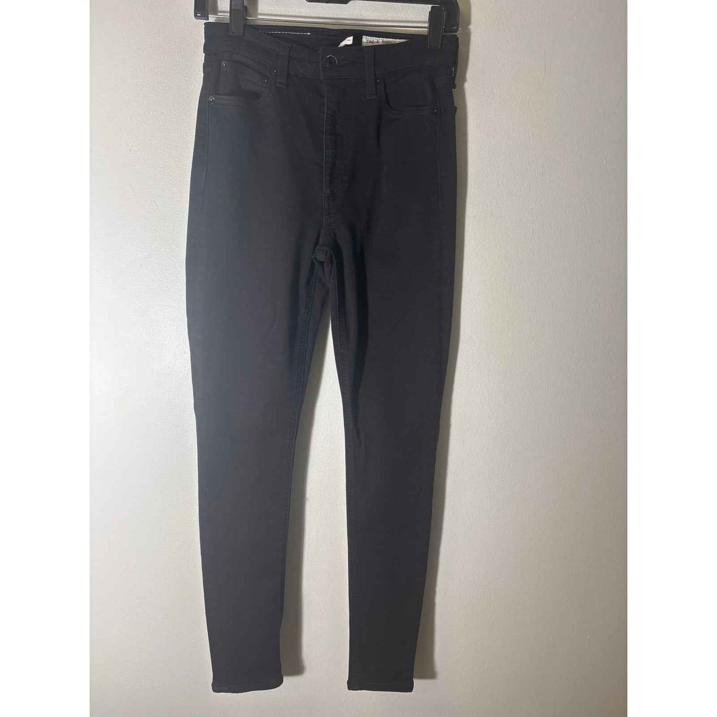 Rag & Bone Black High Waist Skinny Jeans Sz 27