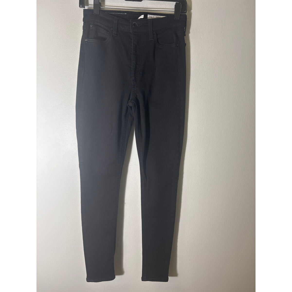 Rag & Bone Black High Waist Skinny Jeans Sz 27