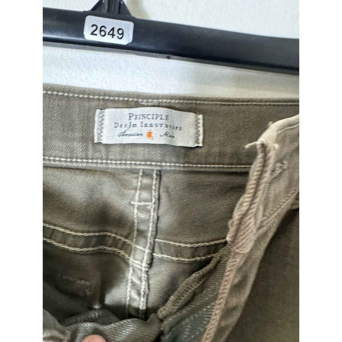 Principle Denim Innovators Green Denim Sz 26