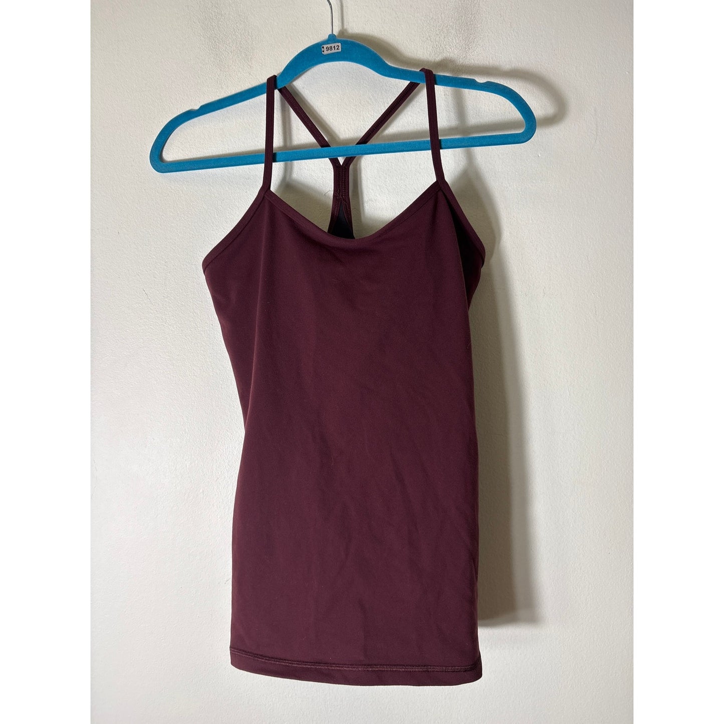 Lululemon Maroon Sleeveless Fitted Athletic Tank Sz 8