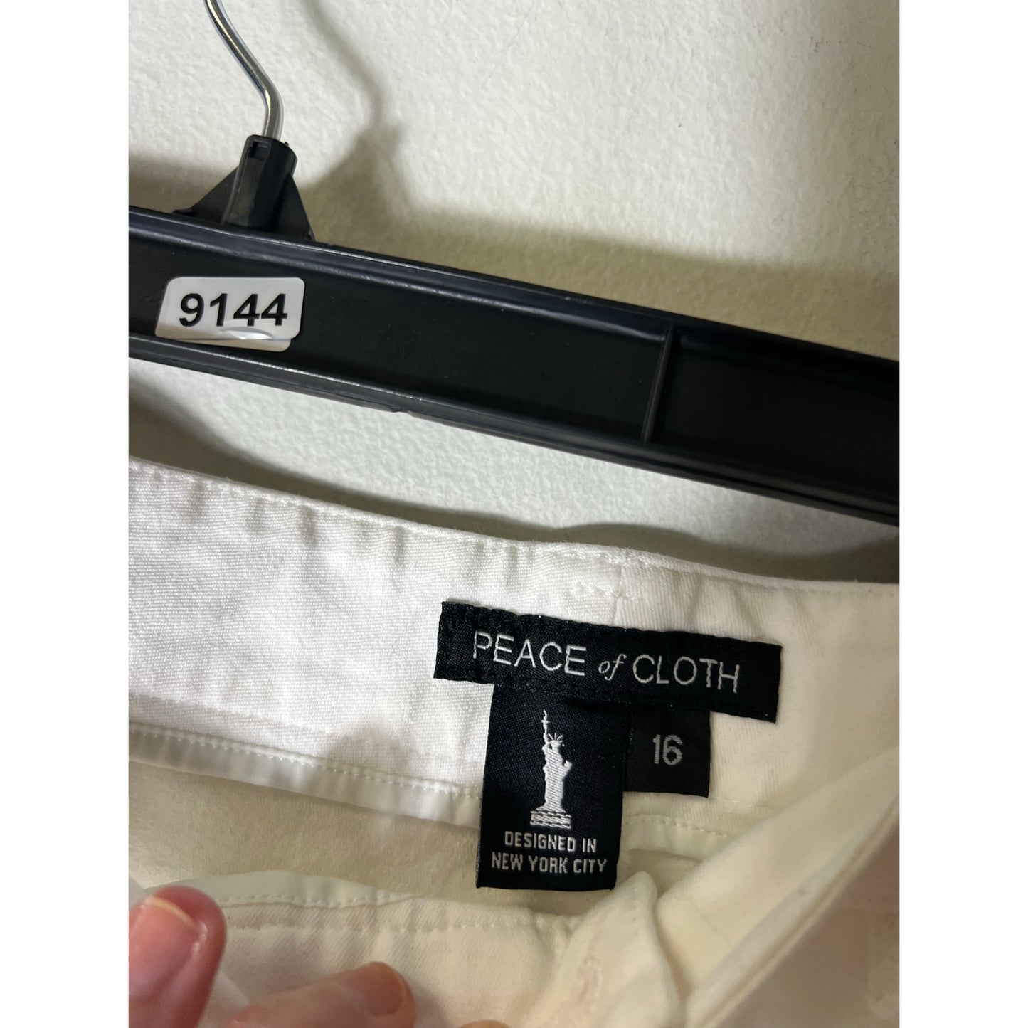 Peace of Cloth White Denim Sz 16