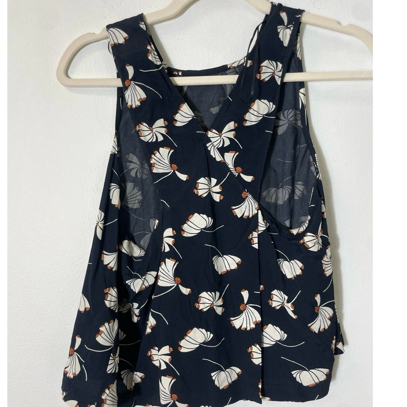 Zara Woman Black Patterned Tank Top Sz S