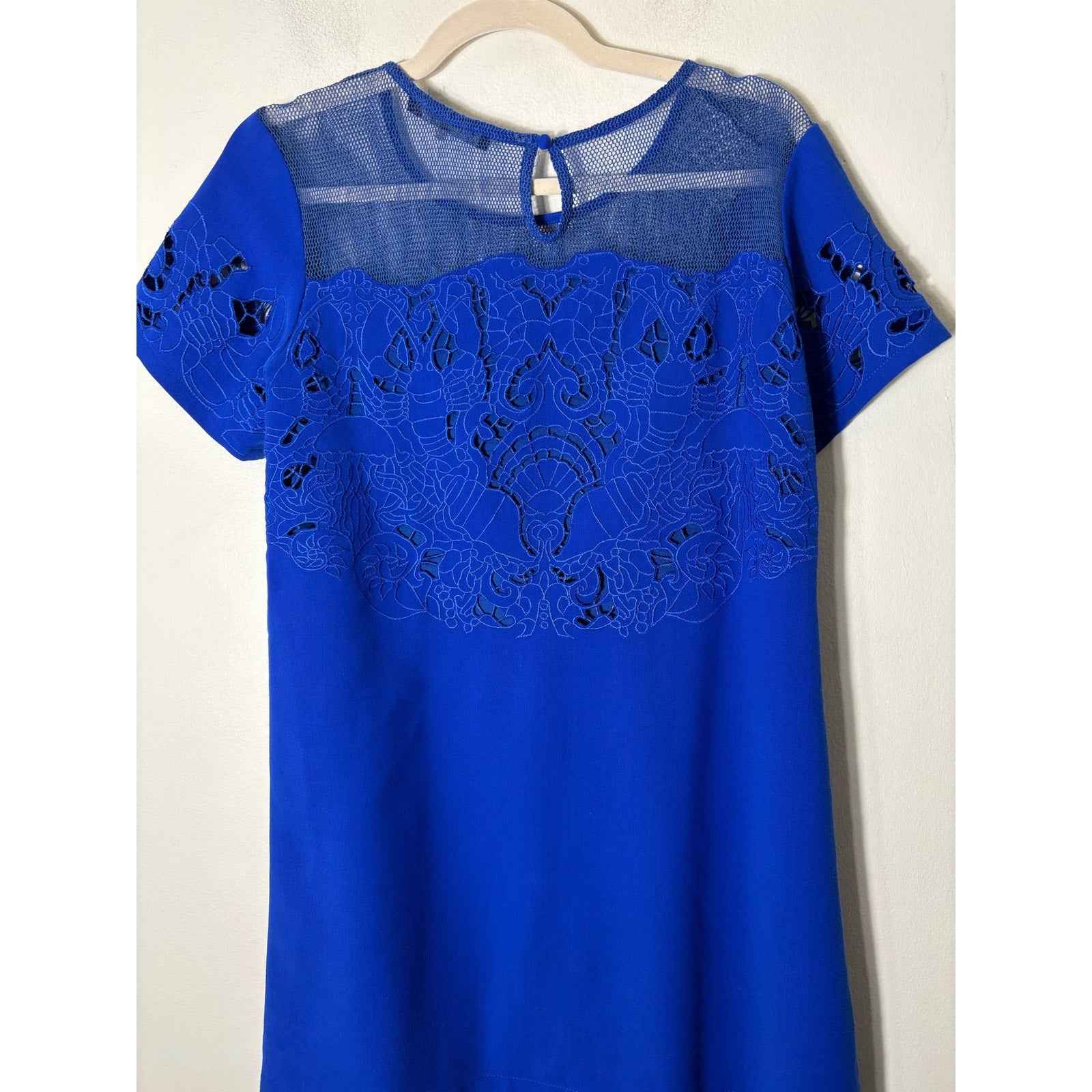 Sugar Lips Cobalt Blue Shift Dress Sz XS