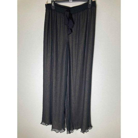 Hoss Black Flowy Slacks Sz 42