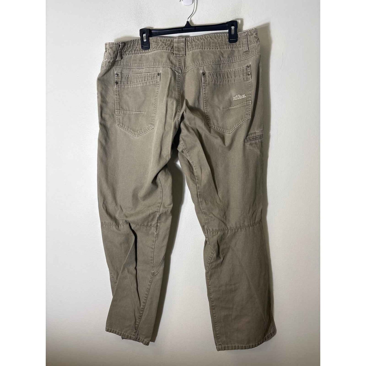 Men's Kuhl Gray Green Cotton Flat Front Utility Pants Sz 40x32