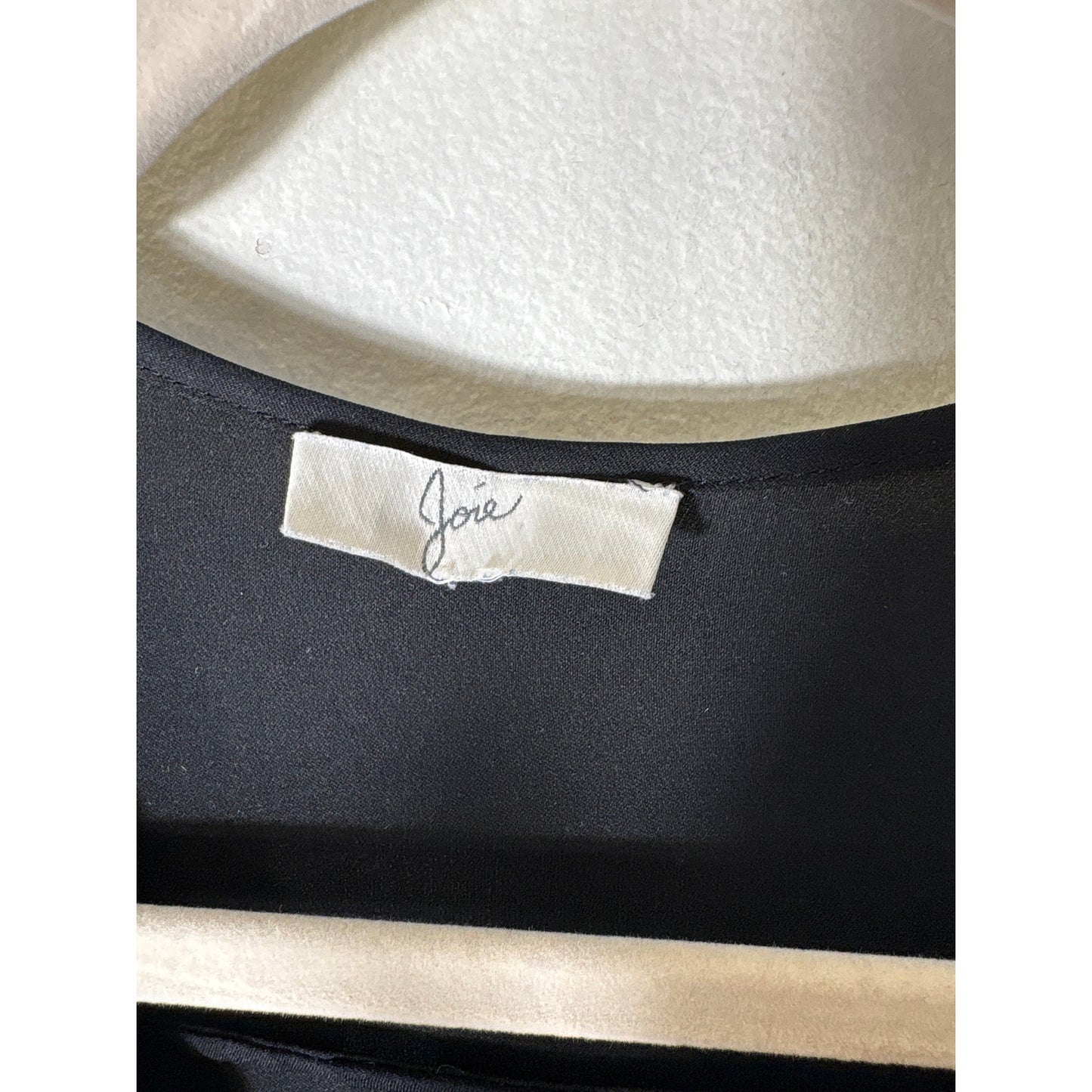 Joie Black Long Sleeve Silk V-Neck Tunic Sz S