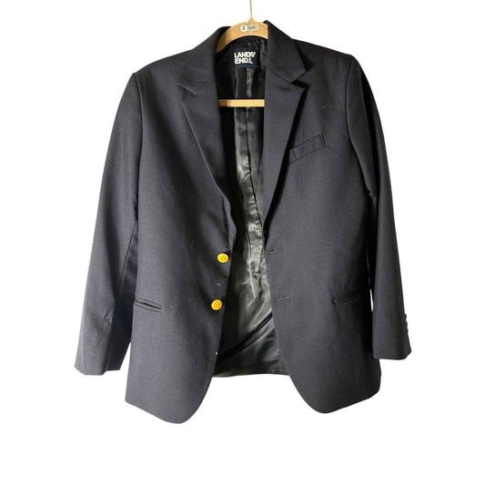 Boys Lands End Navy Blue Blazer Sz 14