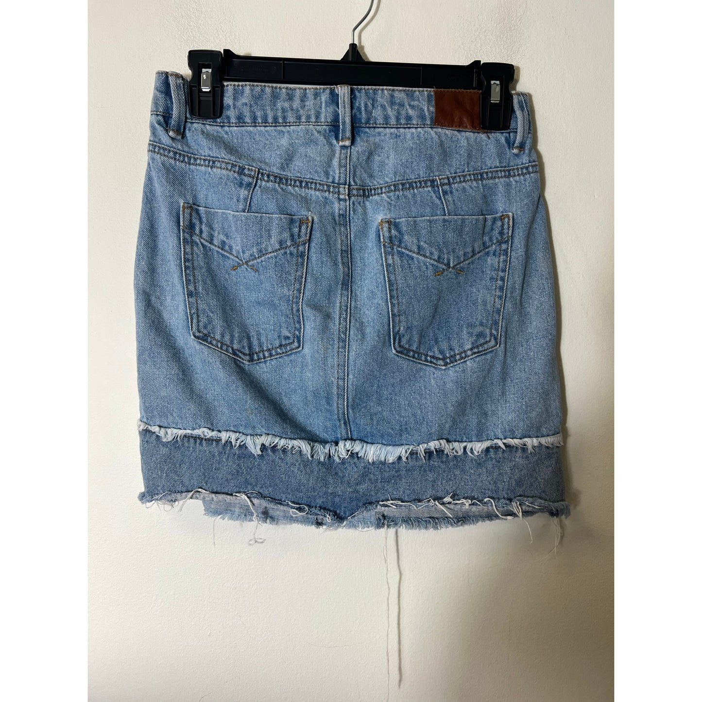 Unpublished Blue Denim Mini Skirt Sz 26