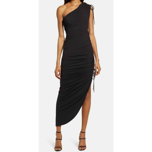 Significant Other Black Scrunch Bodycon Dress Sz 4