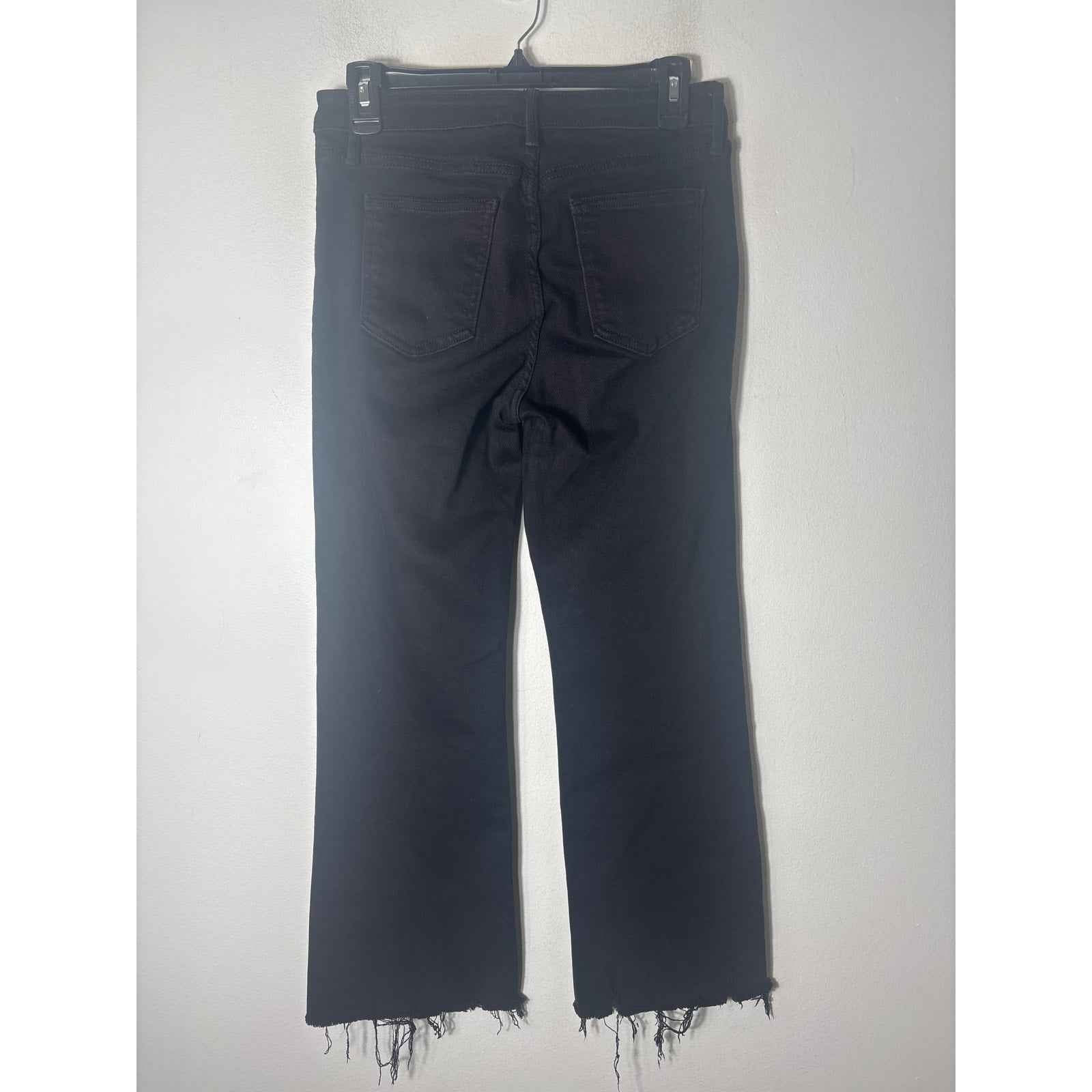 Just Black Denim Black Straight Leg Jeans Sz 28