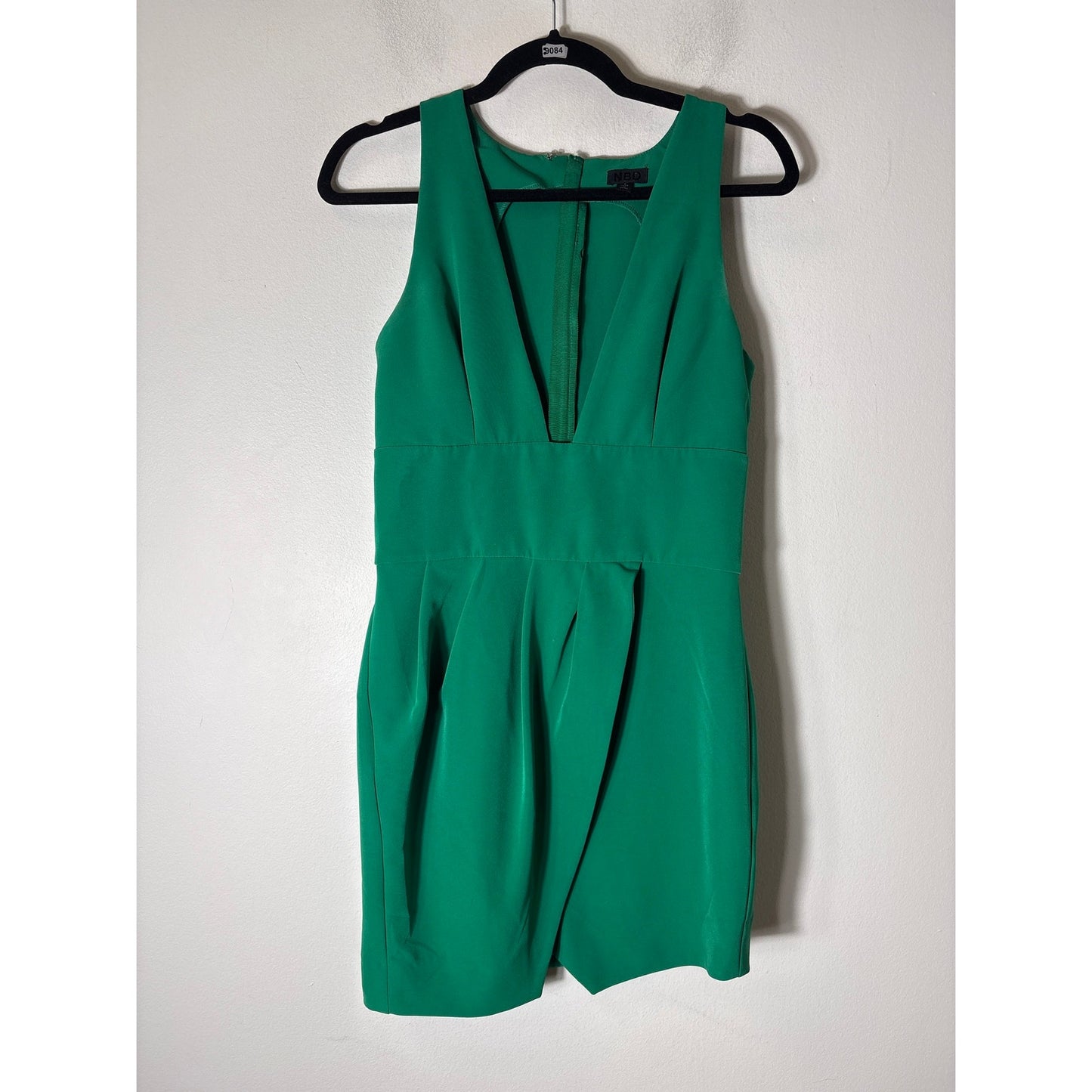 NBD Bright Green Sleeveless Special Occasion Mini Dress Sz S