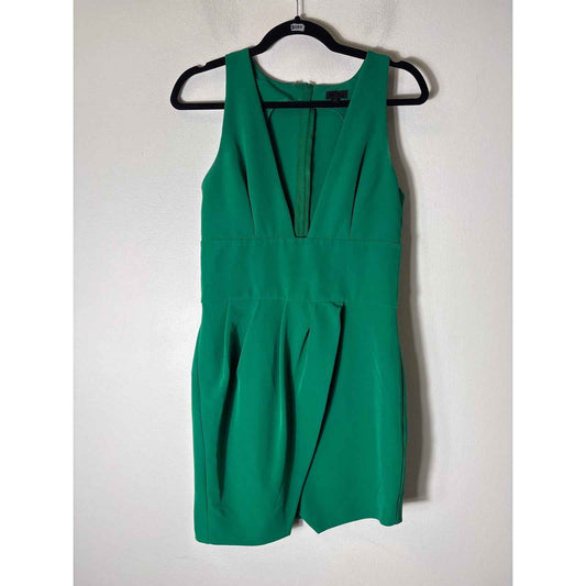 NBD Bright Green Sleeveless Special Occasion Mini Dress Sz S